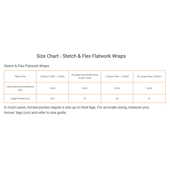 Stretch & Flex Flatwork Wraps Equilibrium